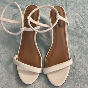 Steve Madden white heels
